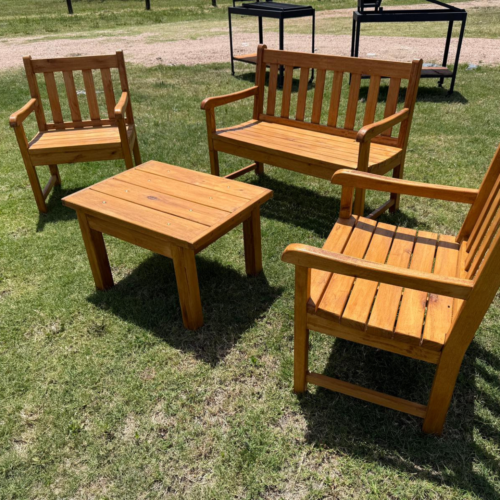 Conjunto mesa y sillones java